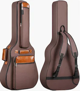 CAHAYA - Funda de Guitarra Universal Acolchada 12 mm para Guitarra Acústica y Clásica Color Marrón (1)